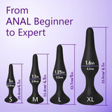 4PCS Anal Plugs Set Silicone Butt Plug Sex Toy for Anal Training Adult Toys