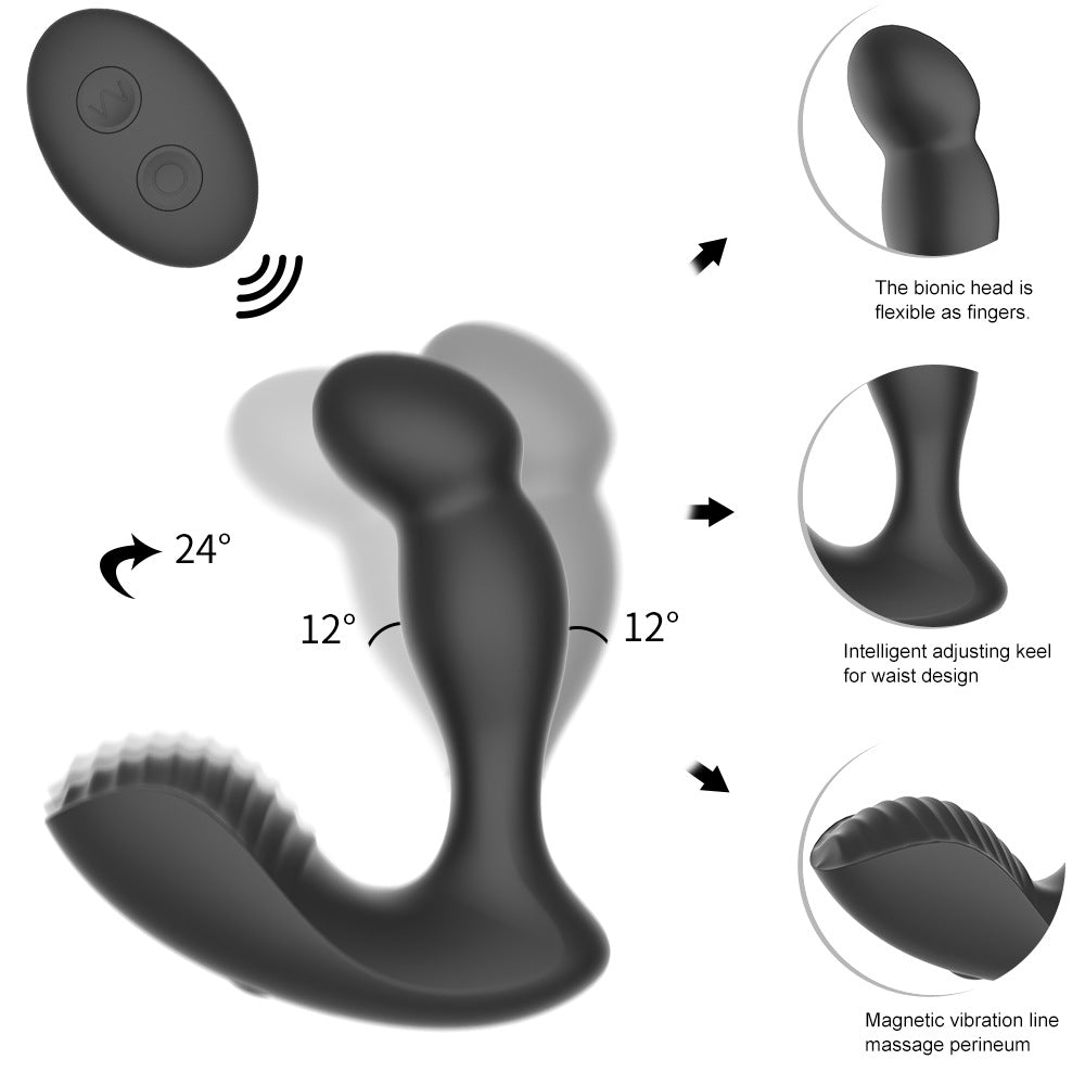 Vibrating Anal Plug Remote Control Male Prostate Massager Adult Sex Toys