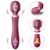 Female Vibrator Wand Massager jojo 10 Vibrating Double-headed Vibrator with Intelligent Heating Adult Toys for Woman