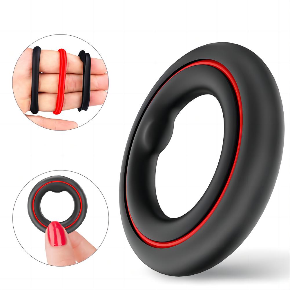 Penis Ring Set Premium Stretchy Cock Rings for Erection Enhancement Male Adult Toys