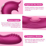 Female G-Spot Vibrator Tongue Licking Clitoral Stimulation Sex Toy for Woman