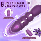 Thrusting Vibrator Female G-Spot Massager with 9 Thrusting 10 Vibrating Anal Dildo Sex Toys