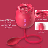 Female Rose Vibrator Clitoris G-Spot Stimulator Adult Toys for Woman