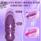 Thrusting Vibrator Female G-Spot Massager with 9 Thrusting 10 Vibrating Anal Dildo Sex Toys