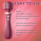 Female Vibrator Wand Massager jojo 10 Vibrating Double-headed Vibrator with Intelligent Heating Adult Toys for Woman