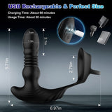 Thrusting Vibrating Male Prostate Massager App & Remote Control Anal Vibrator with Penis Ring Sex Toys