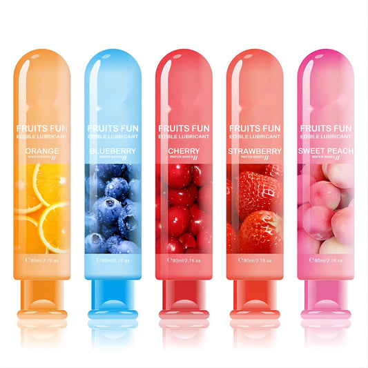 Fruit Flavored Water Based Personal Lubricant Edible Sex Lube 80ML