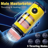 Blowjob Masturabtor Bombee Thrusting Heating Stroker 3D Textured Pocket Pussy Adult Masturbation Sex Toys for Man