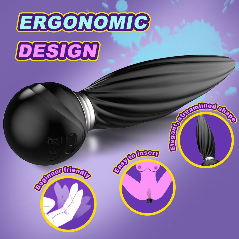 Rotating Anal Vibrator Remote Control Butt Plug DAISY Adult Sex Toys for Man & Woman