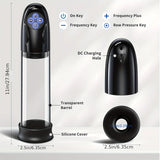 Men's Penis Enlarger Automatic Penis Pumps Sucking Vaccum Pressure Male Training Sex Toy