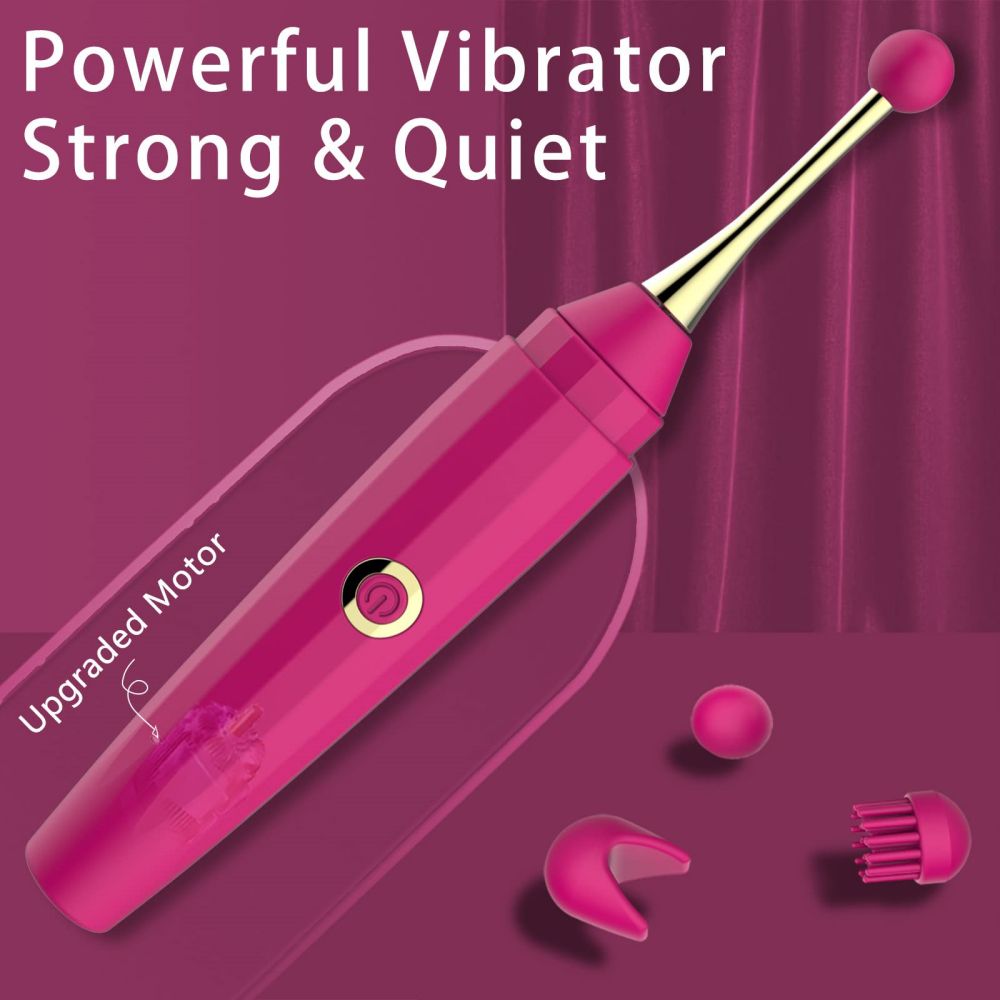 Secret Pen Vibrator Nipple Clitoral Vibrators with 10 Powerful Vibrations Adult Sex Toys