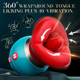 APP Control Women Vibrator Big Mouth Vibrators with 360° Tongue Licking & Sucking Adult Sex Toys