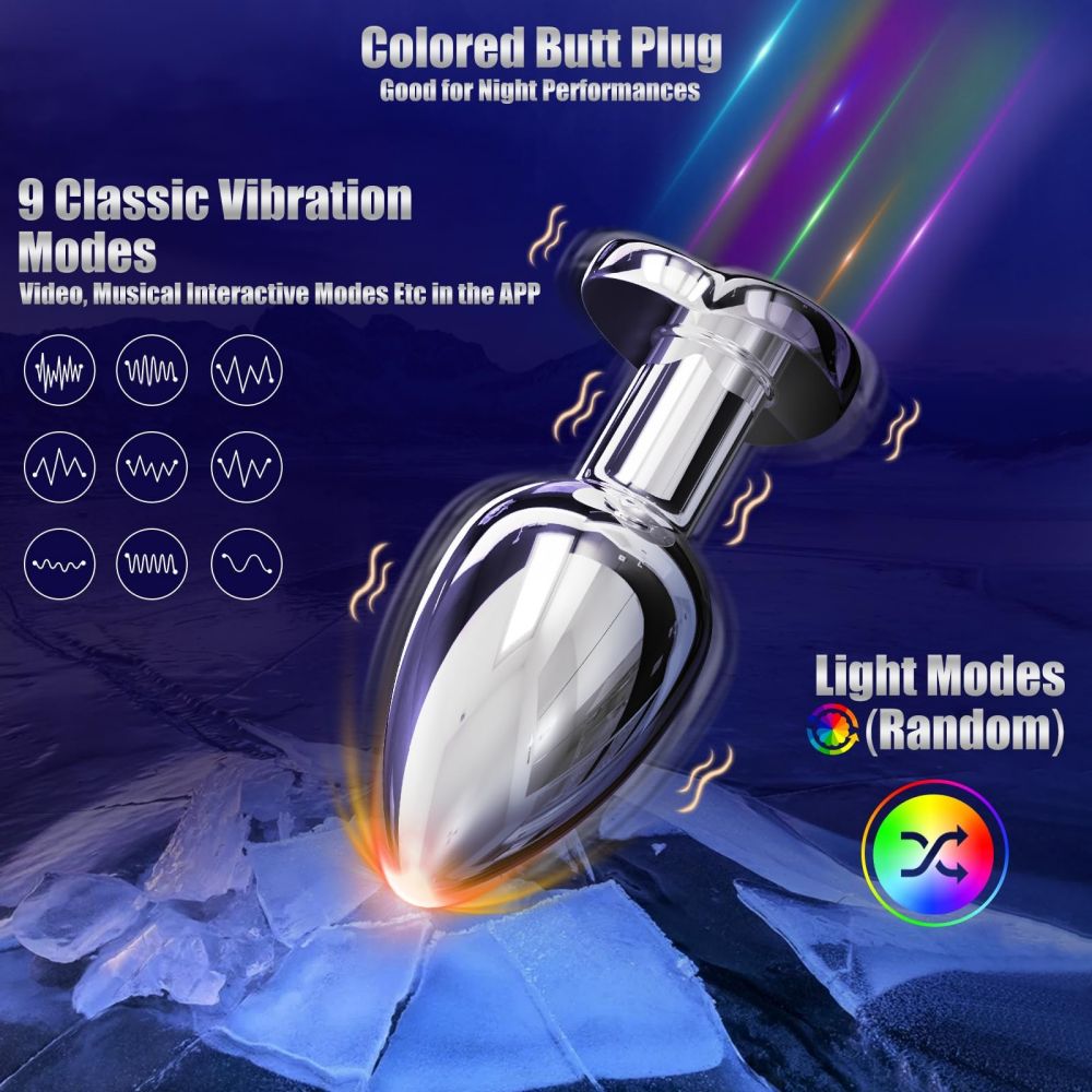 Vibrating Butt Plug APP & Remote Control Anal Vibrator Male Prostate Massager Sex Toy for Woman