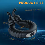 Vibrating Cock Ring Bunny Boy Separable Penis Vibrator for Couple Play Adult Sex Toys for Man