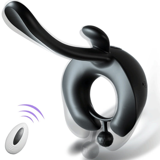 Vibrating Cock Ring Remote Penis Vibrator with 7 Vibration Modes Adult Sex Toys for Couples