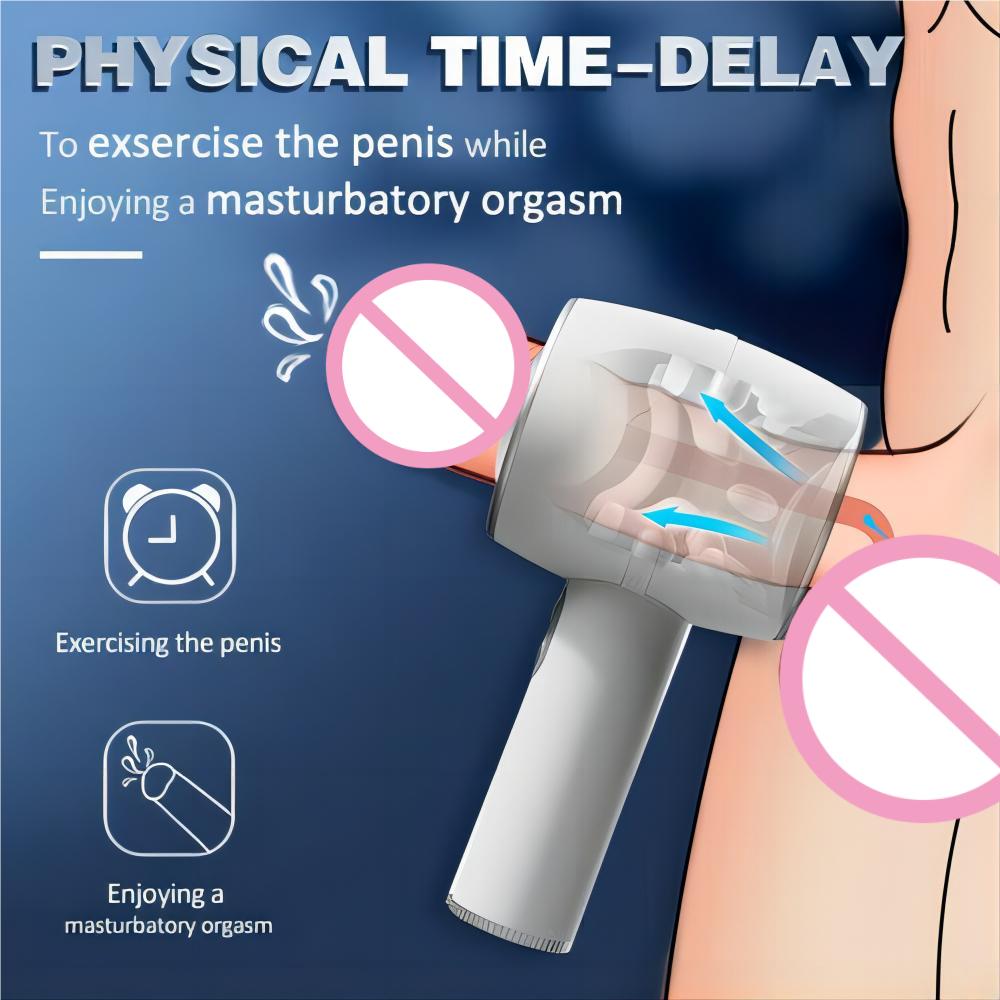 Telescopic Handheld Male Masturbator Hardy Masturbation Cup Adult Sex Toy for Man