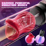 Male Penis Pump Vacuum Vibrating Masturbator Enlarge Pumps Adult Sex Toy for Men