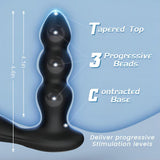 Vibrating Anal Beads Olan Prostate Massager Butt Plug with Cock Ring Sex Toys for Man