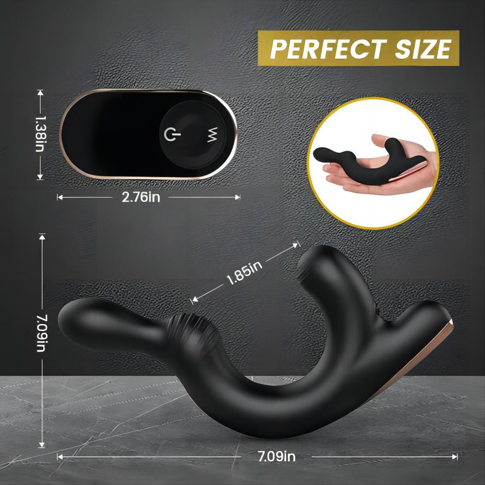 Male Prostate Massager with 9 Vibration Anal Vibrator Butt Plug Sex Toys for Man