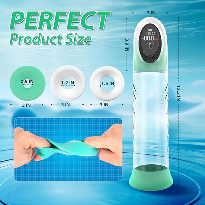 Water SPA Penis Pump Source Vacuum Sucking Enlarge Pumps with LCD Display Male Enhancement Sex Toys