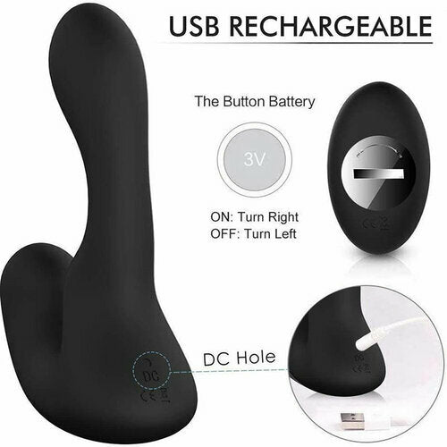 Male Prostate Massager with 9 Vibration Anal Vibrator Butt Plug for Man Sex Toys