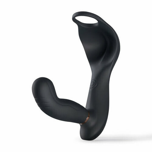 Vibrating & Pulsating Prostate Massager with Penis Ring Butt Plug Anal Sex Toy for Man